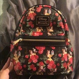 Loungefly beauty and the beast mini backpack